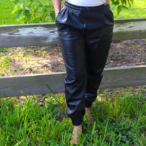 Zara leather pants